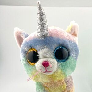Ty Beanie Boos Unicorn 6in Heather Uni-Kitty, Perfect Plush!